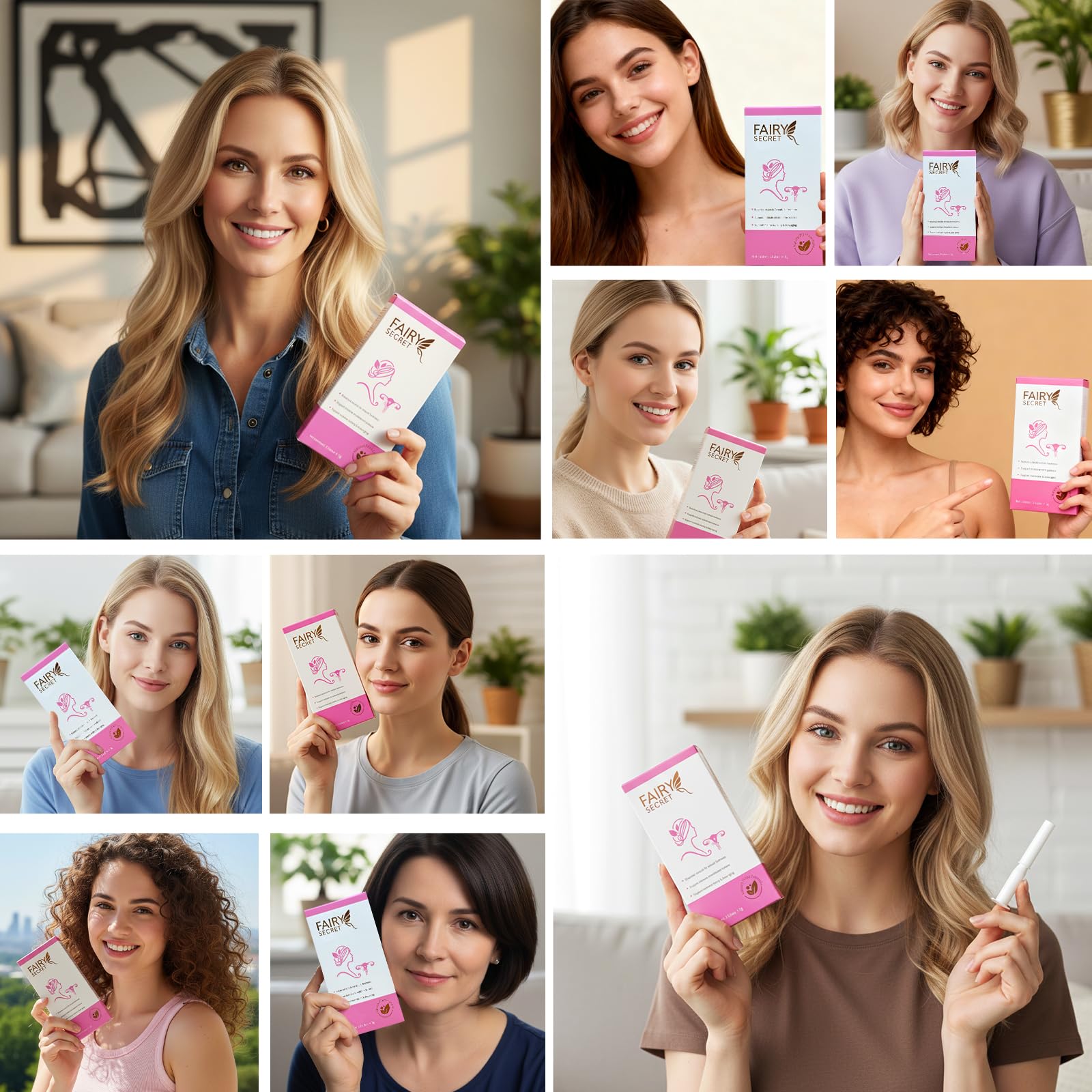 FAIRY SECRET application-dispense tube shows discreet, hygienic dosage for daily routines.