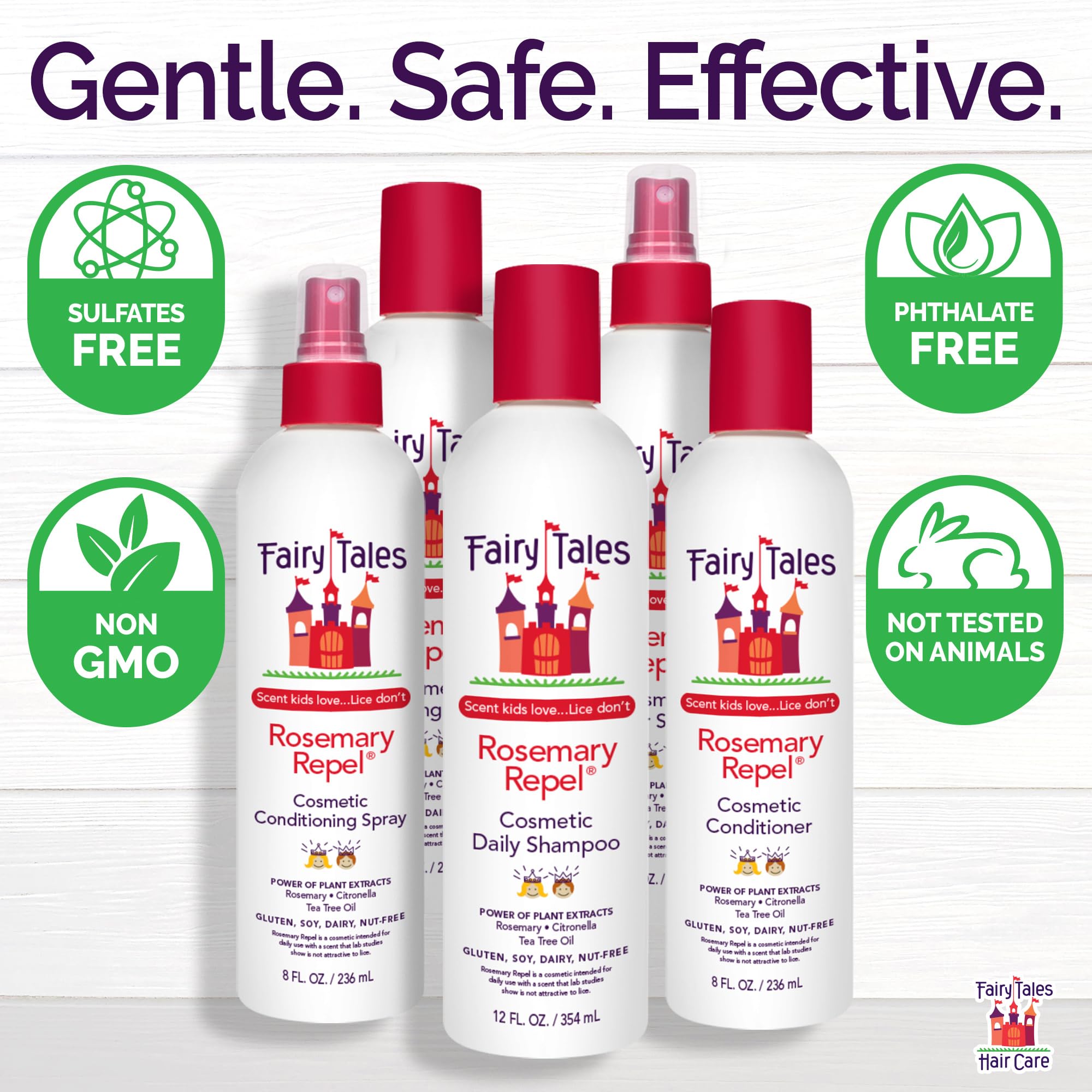 Fairy Tales Rosemary Repel pack of 2 shows value and convenience for families.