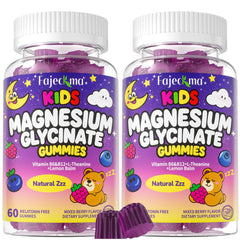 Fajeckma kids gummies bottle front view highlights kid-friendly packaging.