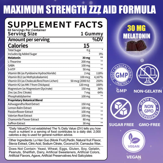Close-up of Fajeckma melatonin gummies showing texture and berry flavor may aid relaxation.