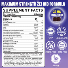 Close-up of Fajeckma melatonin gummies showing texture and berry flavor may aid relaxation.