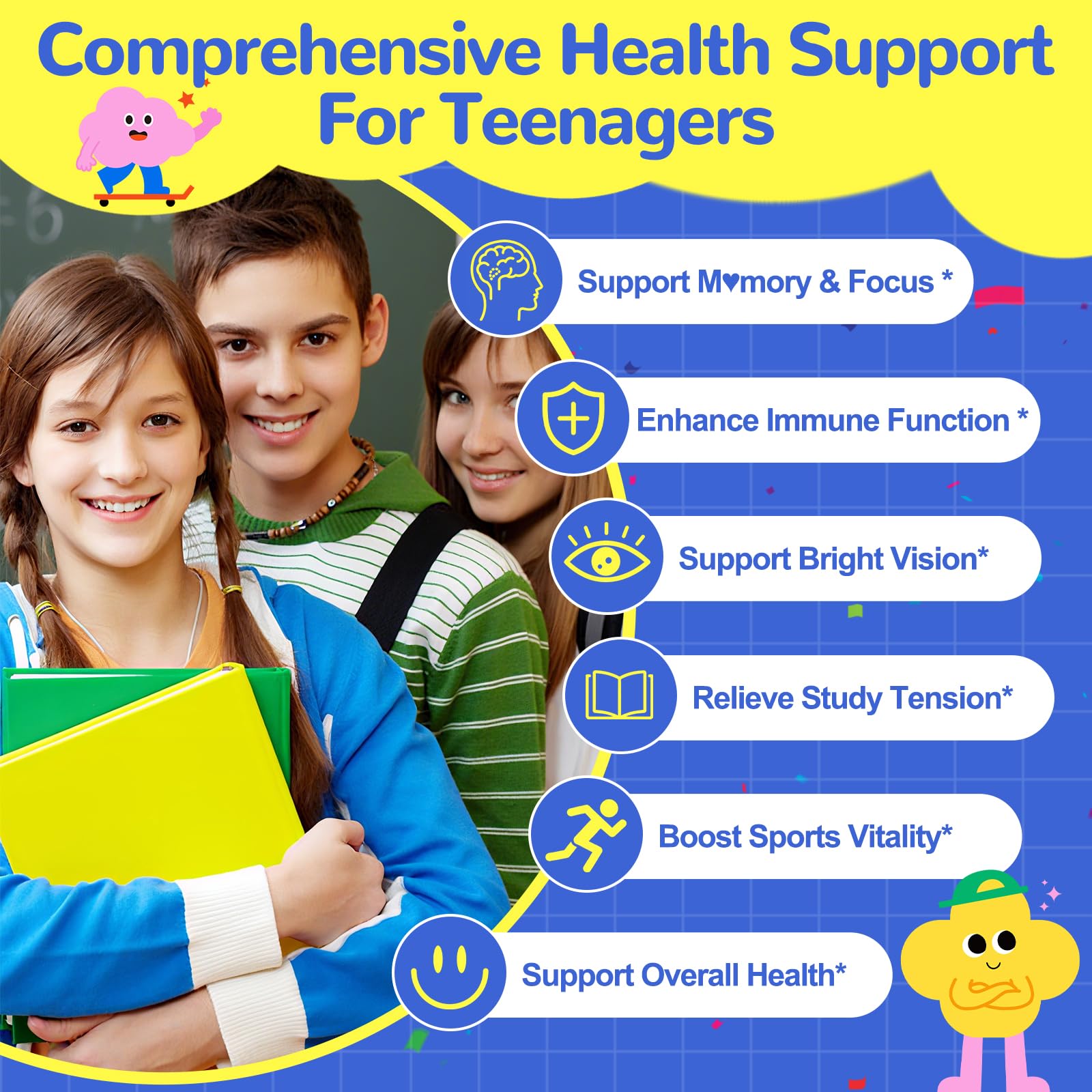 Fajeckma Omega-3 Teens D3 elderberry image hinting immune support