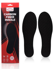 FAKILO carbon fiber insole front view shows rigid support for active feet