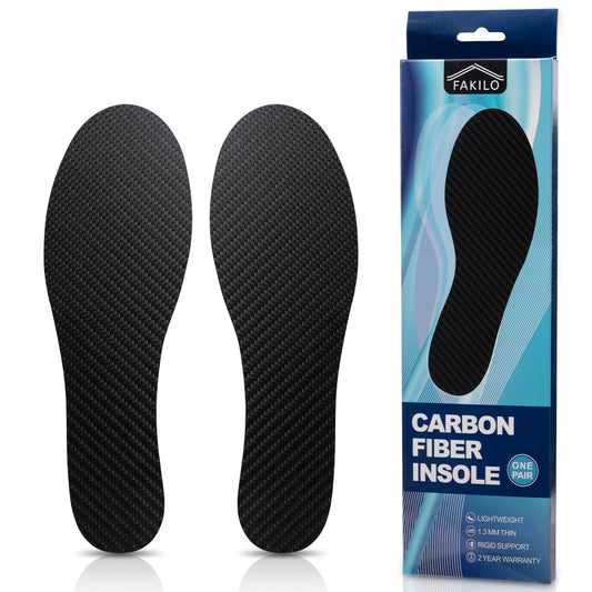 FAKILO carbon fiber insole box displayed for easy setup and storage