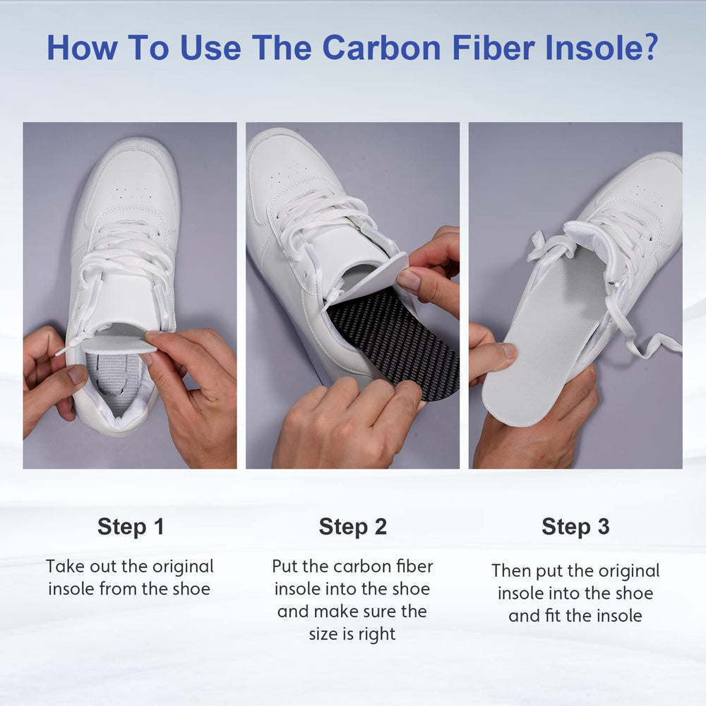 FAKILO carbon fiber insole curve support targeting foot pressure
