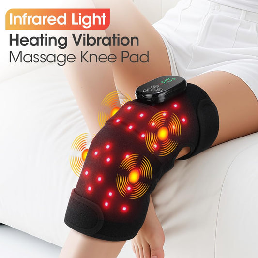 FAMILY HEALTH knee wrap LEDs emit red and infrared light for targeted therapy.
