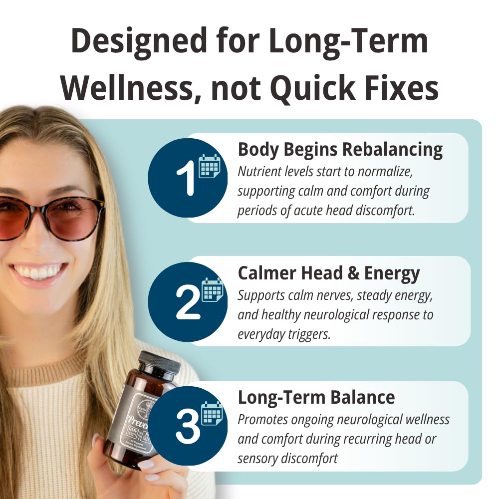 Family Tree Remedies Preventa bottle pour illustrating easy daily capsule intake.