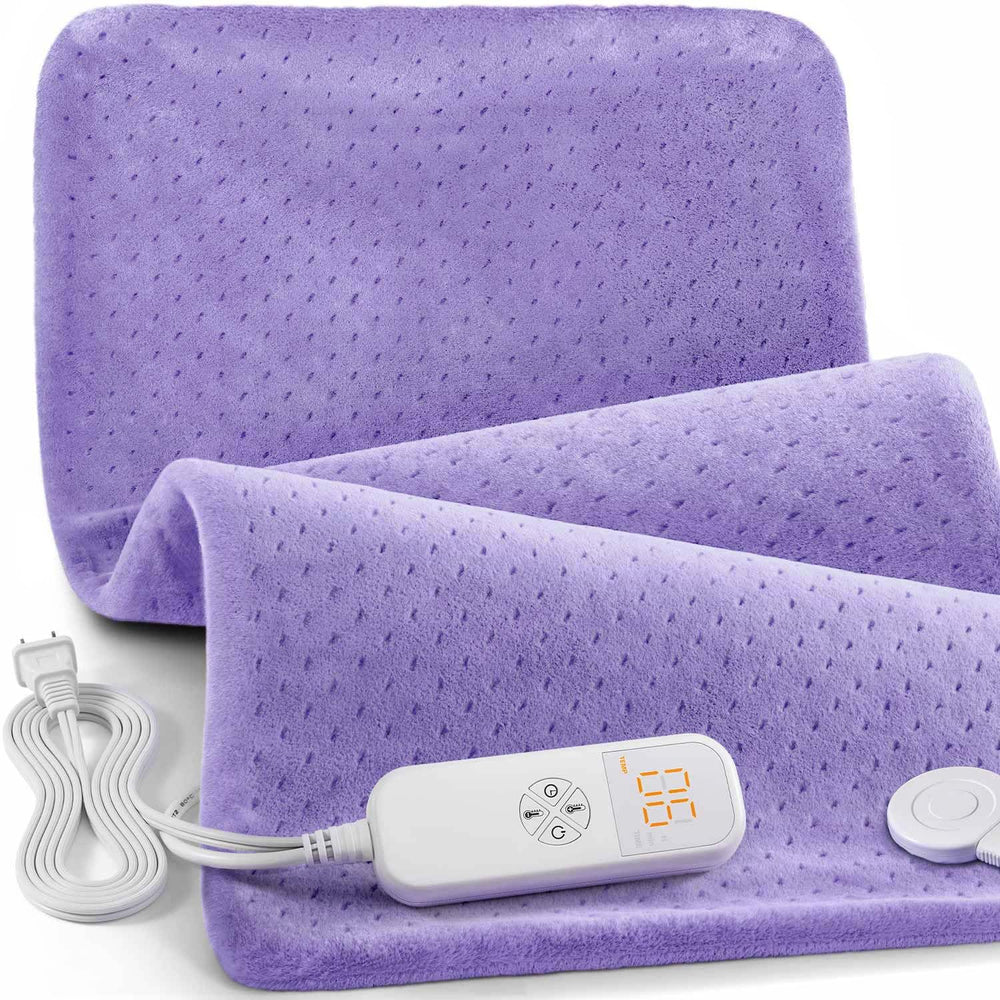 Fanatato heating pad with 33x17 back-shoulder coverage for targeted warmth.