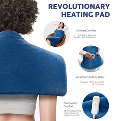 Fanatato heating pad shoulder and neck coverage for versatile use