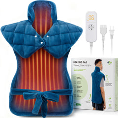 Fanatato weighted heating pad designed for neck, shoulder, and back coverage for targeted relief.