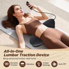 Fandiar dynamic airbag traction in action delivering rhythmic back stretch.