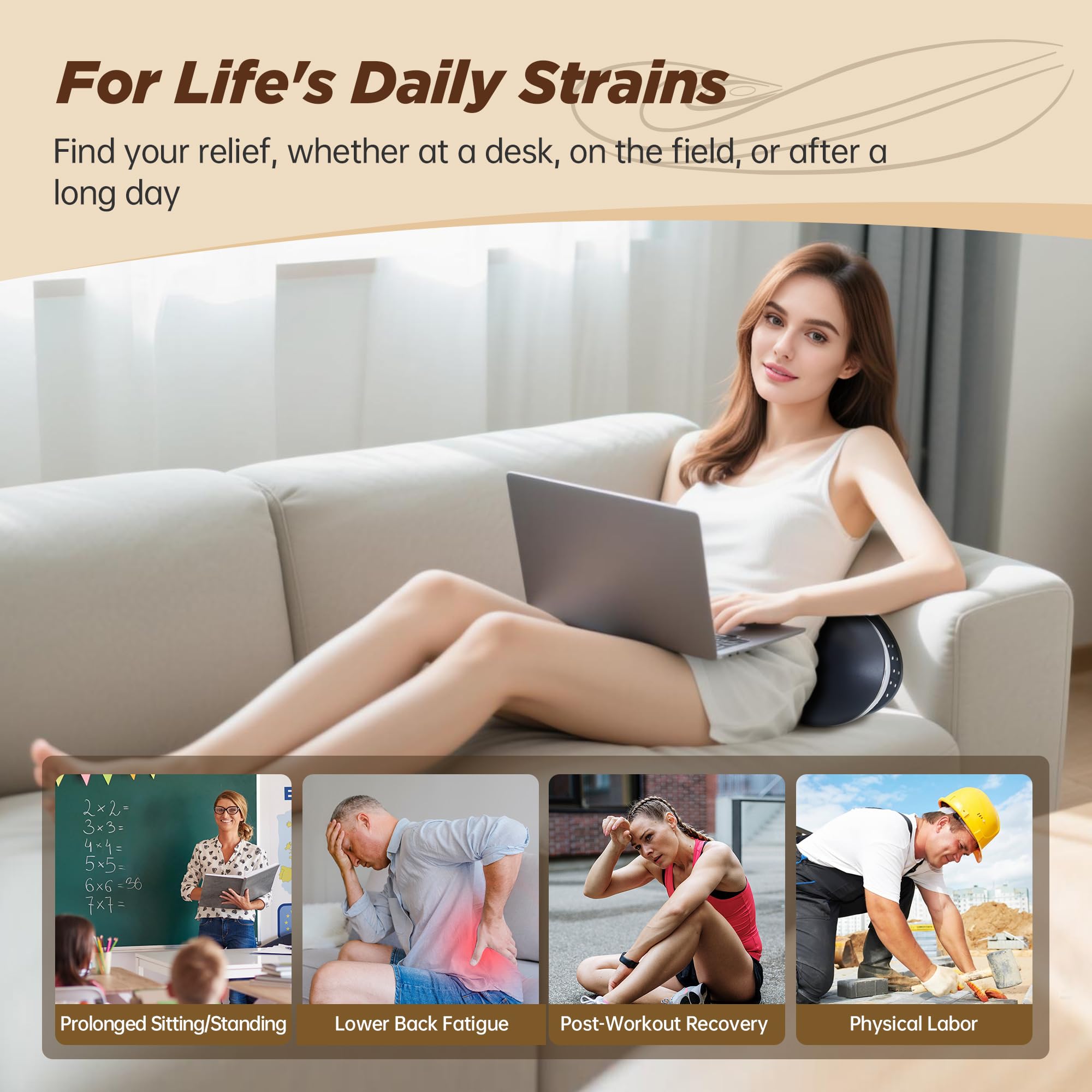 Fandiar plug-in and easy setup enables quick relief moments.