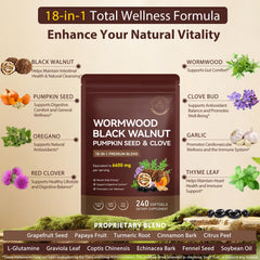 FANSHI 18-in-1 herbal blend ingredients illustrate gut balance potential.