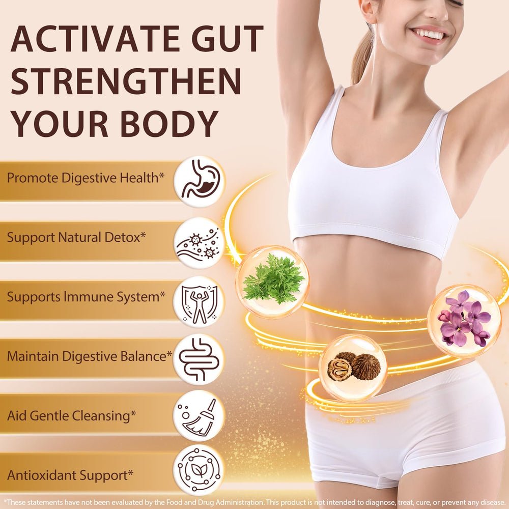 FANSHI Wormwood Clove softgels close-up highlights high-potency daily capsule.