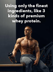 Fantastic Nutrition vanilla whey prep bowl ready for smoothie.