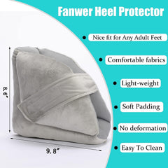 Fanwer heel protectors with soft padding for comfortable wear on the foot
