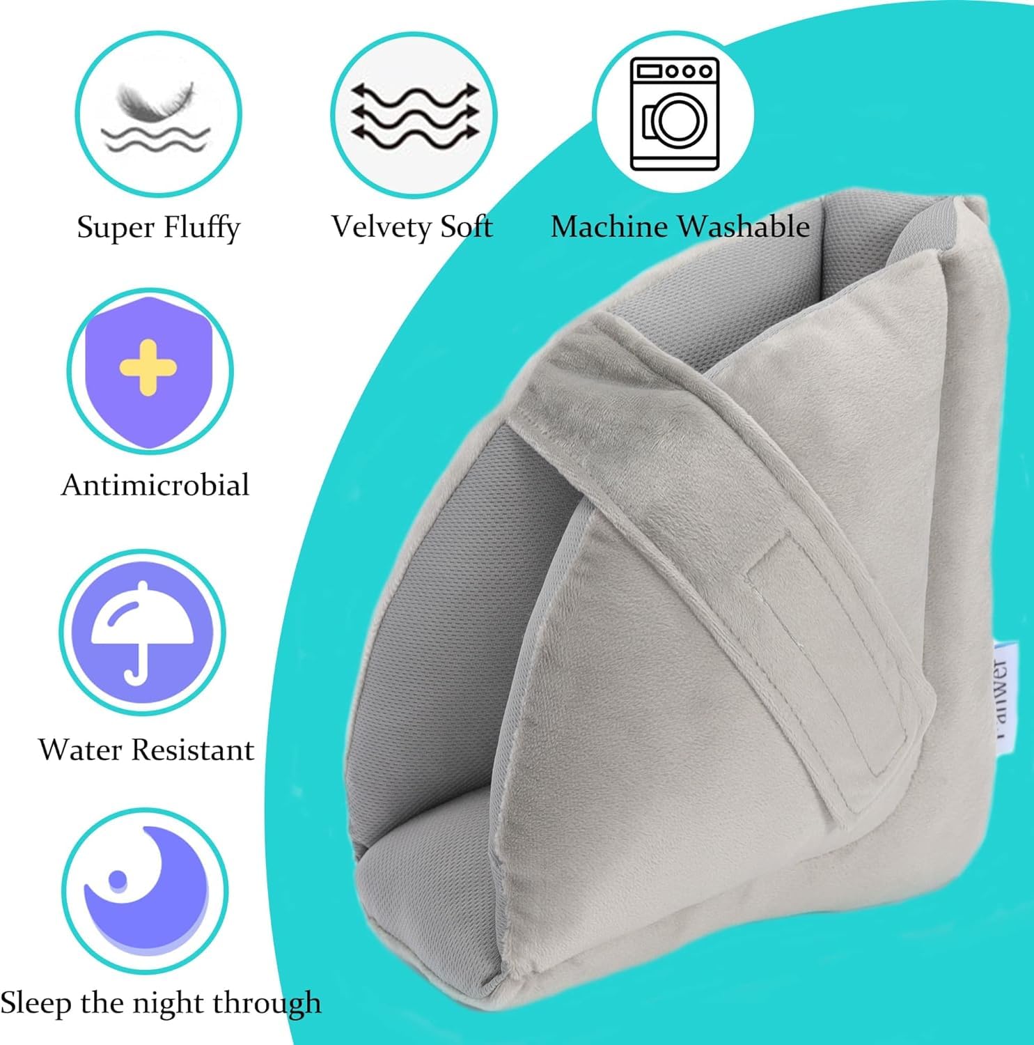 Fanwer heel protectors vacuum-packed packaging showing fluffy state ready after opening