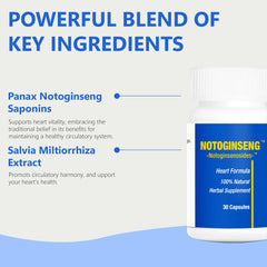 FAR LONG Notoginseng ingredients panel highlights key actives.