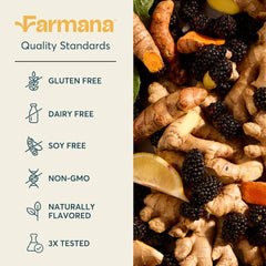 Farmana Immune Drink features elderberry for natural flavor and color.