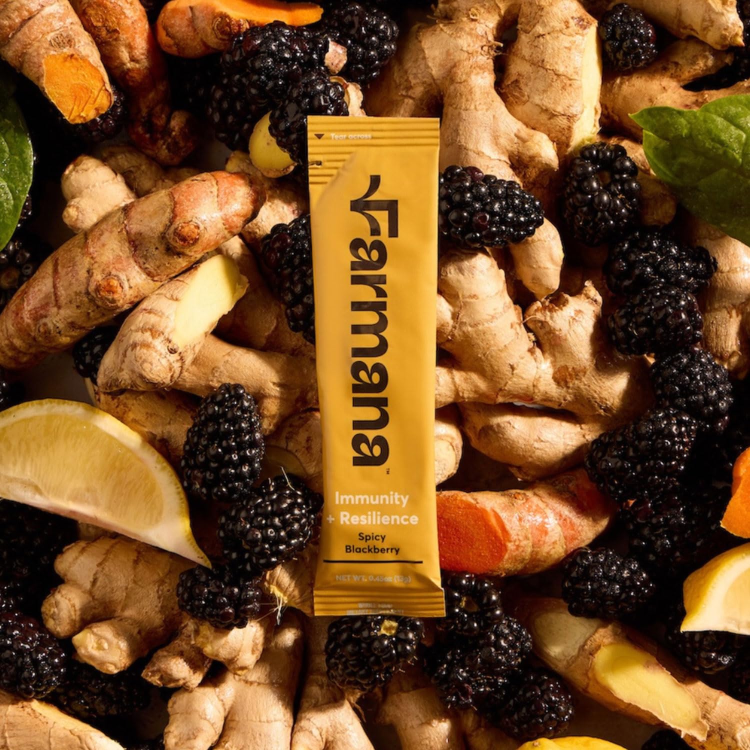 Farmana Immune Drink blends organic fruits and greens for daily nourishment.