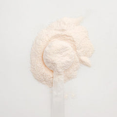 Farmasi Nutriplus Restore mineral powder texture highlights a clean vegan blend for daily nutrition.