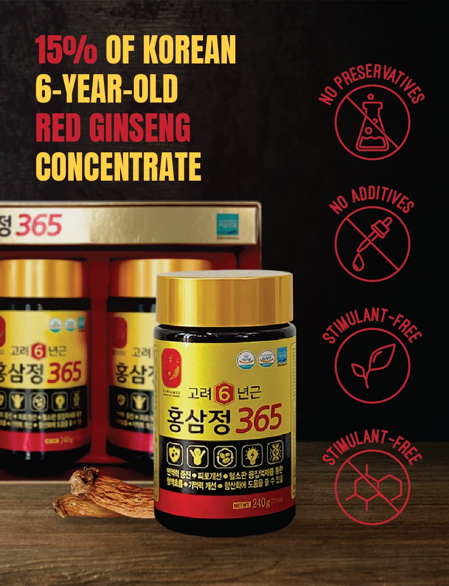 Four-pack box of FARMER QUEEN HongSamJeong red ginseng gold extract.