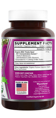 Milk thistle seed extract 80% silymarin close-up highlighting potent quality.