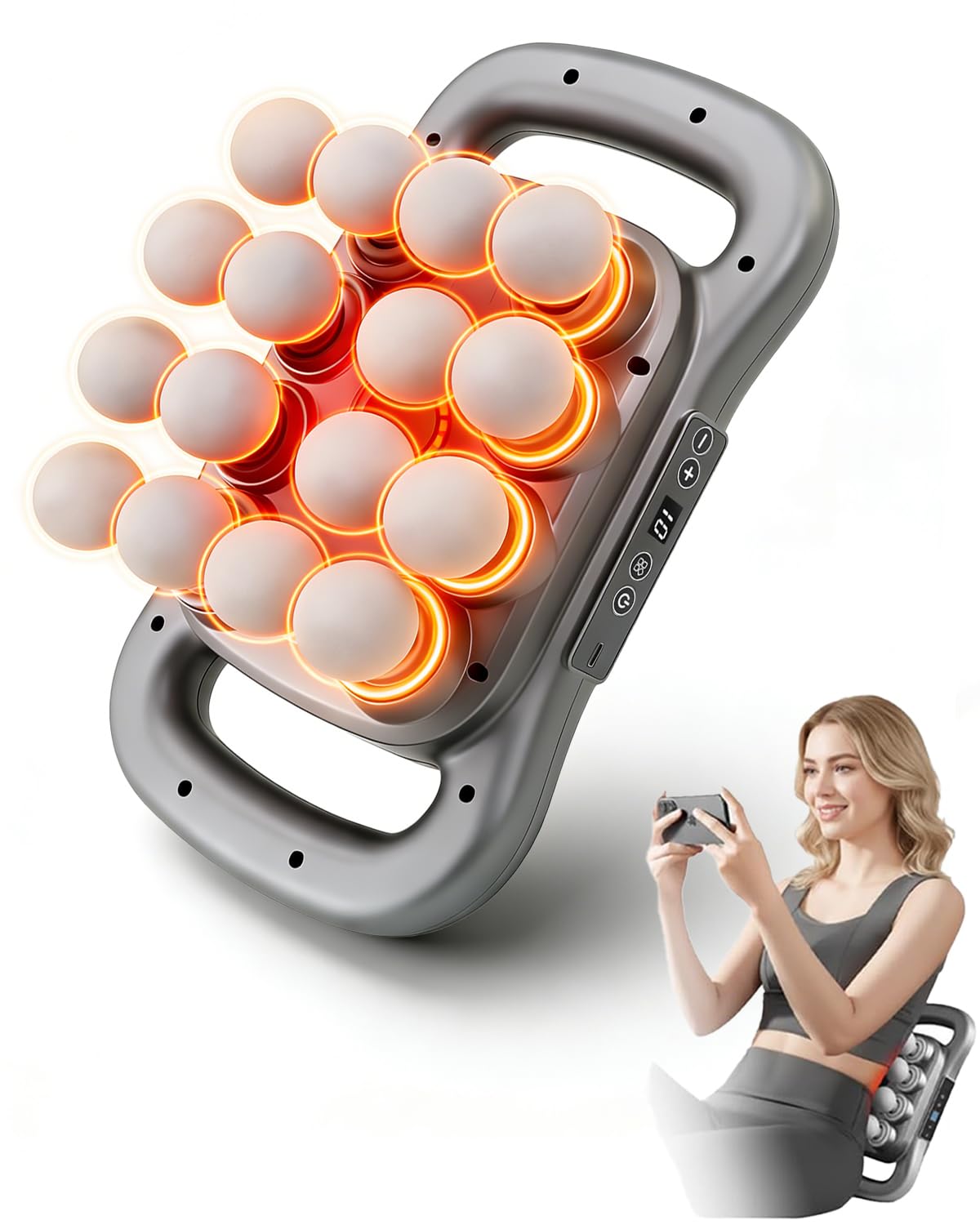 FARSAIL 16-heads massage gun offers versatile muscle relief and deep targeting.