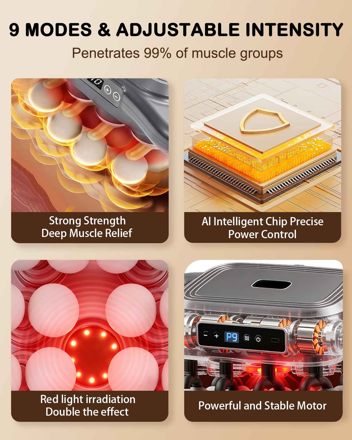FARSAIL red light therapy feature supports warmth and circulation.