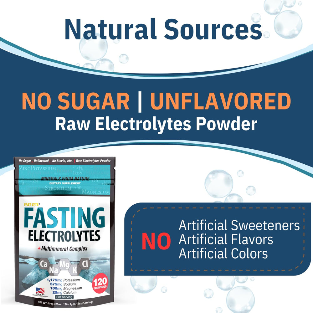 FAST LYTE pours into glass to illustrate sugar-free hydration for keto and carnivore diets
