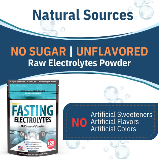 FAST LYTE pours into glass to illustrate sugar-free hydration for keto and carnivore diets