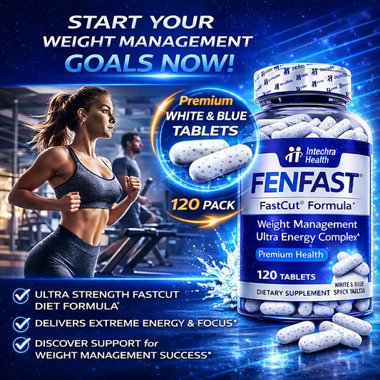FASTCUT Diet Pills bottle closeup shows compact, portable packaging for travel