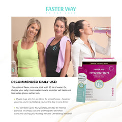 Faster Way zero sugar Berry flavor ideal for clean sipping