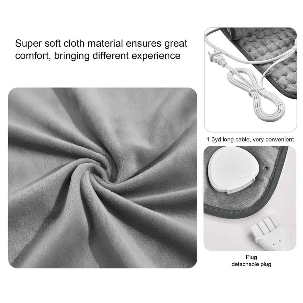 Targeted back and shoulder warmth using Fayelume heating pad