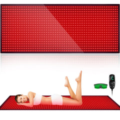 Feangli full-body red light therapy mat front view for at-home relaxation