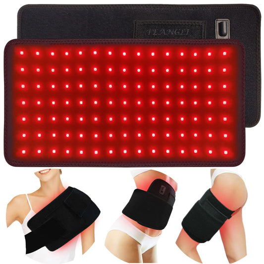 Feangli red light wrap on back for targeted warmth and comfort