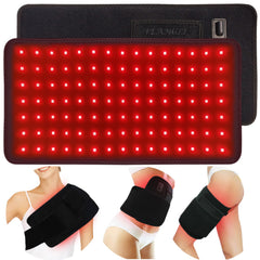 Feangli red light wrap on back for targeted warmth and comfort