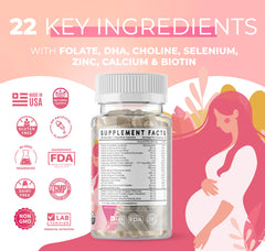 Feed Mom & Me Prenatal DHA ginger and peppermint detail for nausea support.