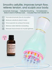 FEEJOY cellulite oil bottle paired for smoother skin and absorption
