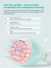 FEEJOY Leg Massager foot focus soothes tired feet and eases swelling.