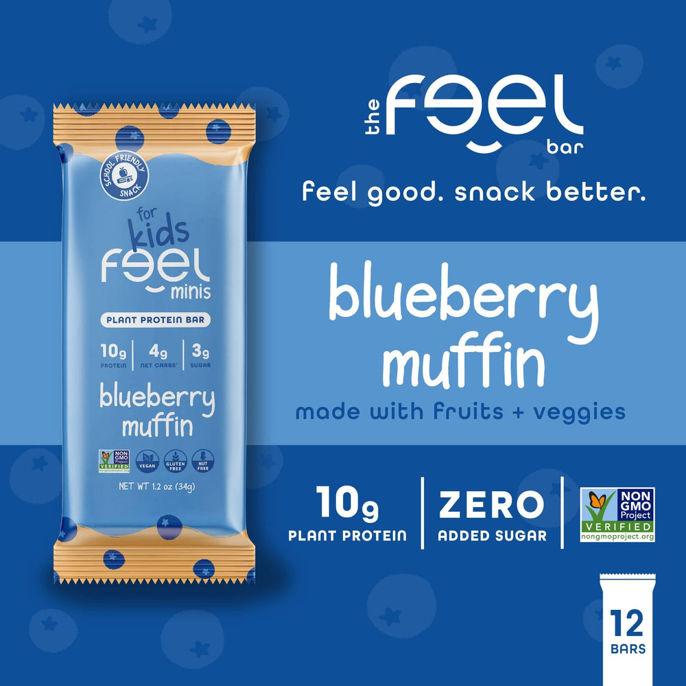 FEEL Feel Bar Minis 100 calories pack supports balanced on-the-go energy.