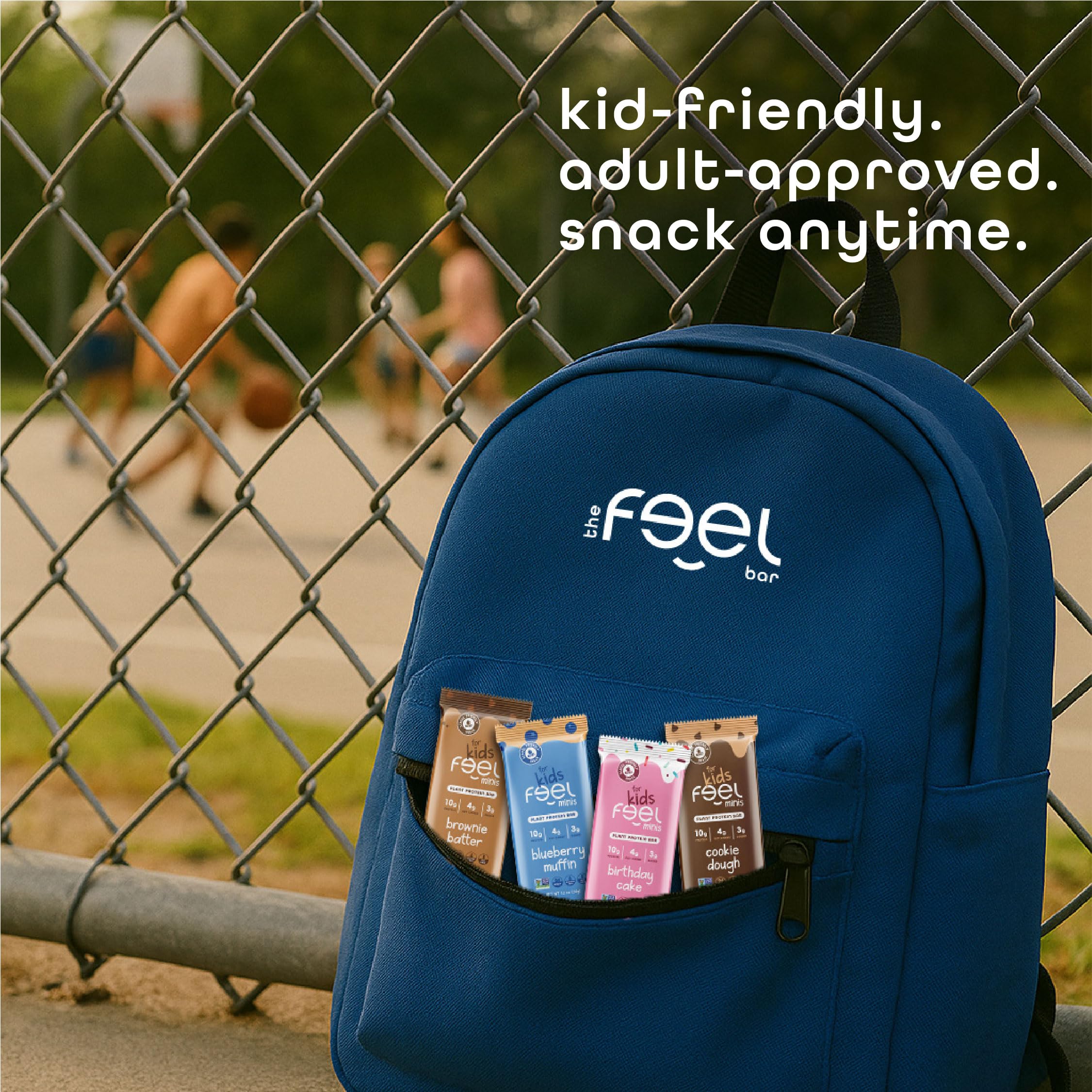 FEEL Feel Bar Minis Cookie Dough nutrition facts panel highlight