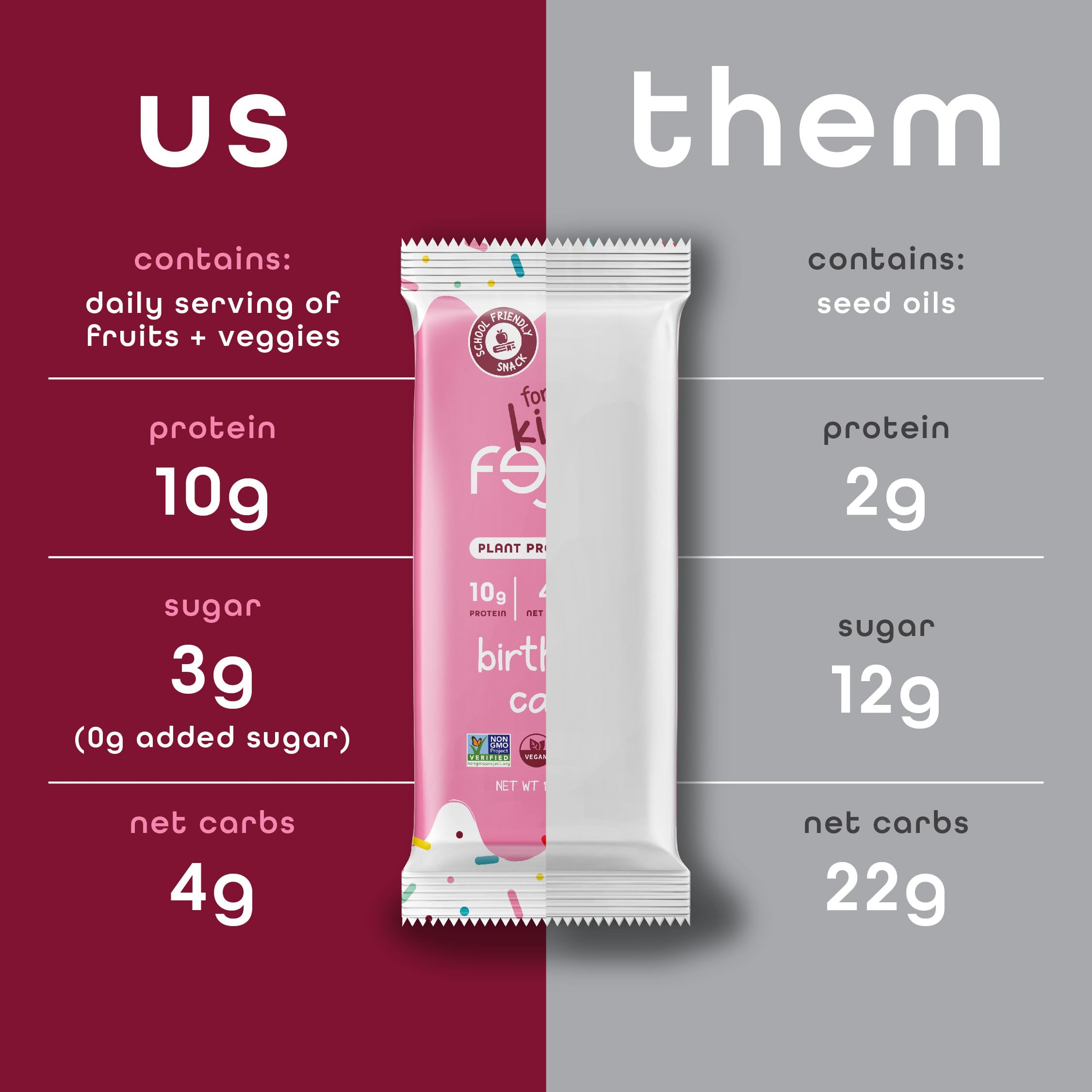 FEEL Feel Bar Minis daily veggies blend for colorful nutrition
