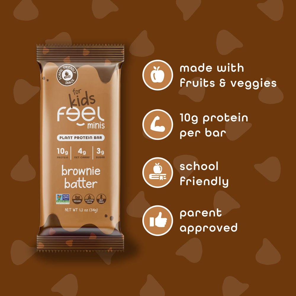 Nutrition panel highlights 10g plant protein per FEEL Bar Minis