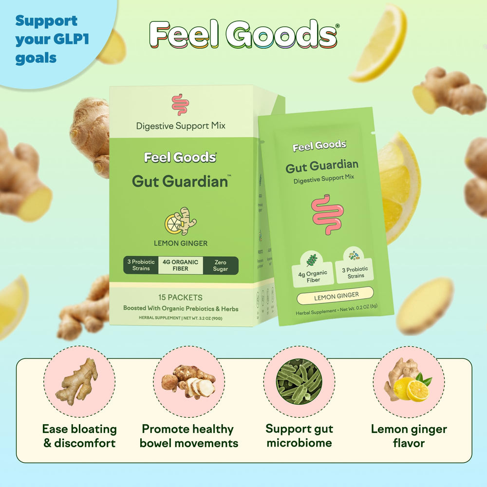 Feel Goods Gut Guardian probiotic fiber with 4B CFUs for gut balance