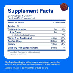 Feel Great 365 kids elderberry gummies kid-friendly label easy to read.