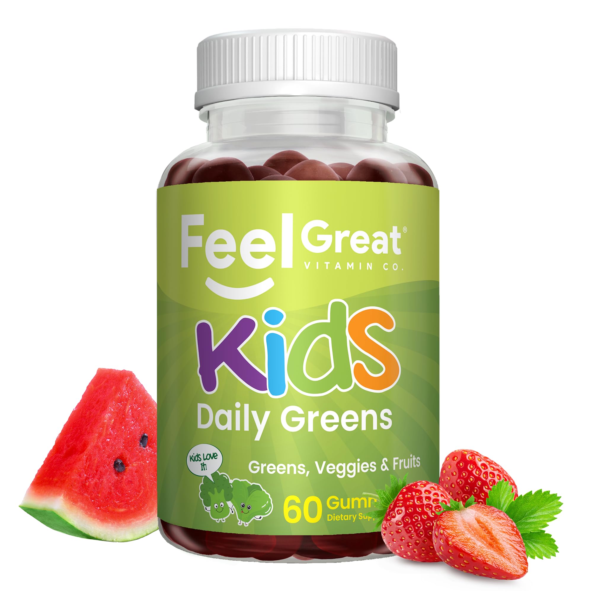 Feel Great Non-GMO Veggie Fiber Gummies emphasize easy fiber intake.