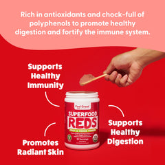Feel Great Reds powder in a smoothie for versatile daily use