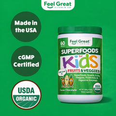 Feel Great kid-friendly formula with fiber and vitamins supports growing energy levels.