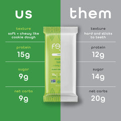 FEEL bar delivers 65mg caffeine for mindful alertness.